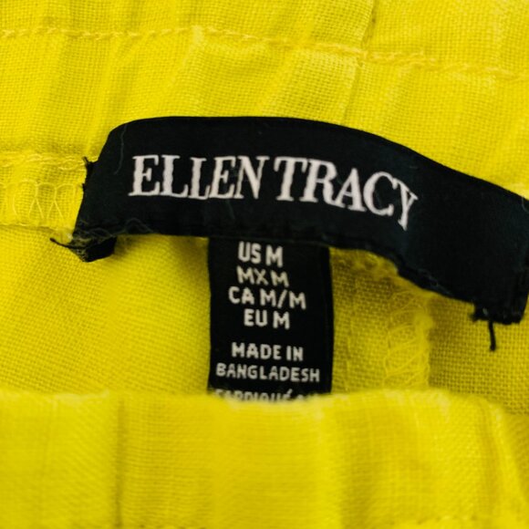 100% Linen Ellen Tracey Cuffed Leg Elastic Closure - Picture 5 of 10